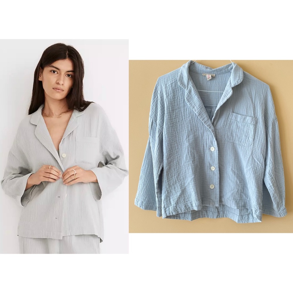 MADEWELL Lightspun Oversized Pajama Top (Top Only)